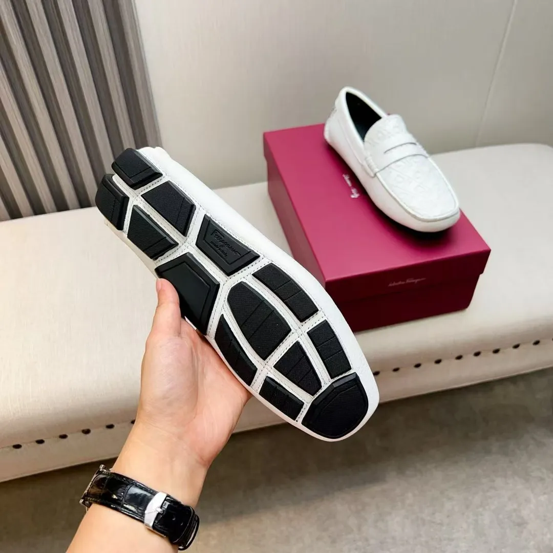 Men's men's shoes 💰620 Ferragamo new high-end quality 🔥 imported lychee pattern ➕ cowhide lining size 38-45